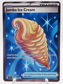 Jumbo Ice Cream 109/086 Pokemon TCG Chaos Rising Ultra Rare Trainer Item Holo NM - Image 1