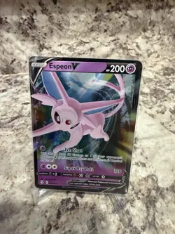 Pokemon TCG Espeon V Evolving Skies Sword Shield 064/203 Holo Ultra Rare NM - Image 1
