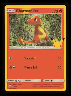 Pokemon CHARMANDER 9/25 Holo (McDonald's 25th Anniversary Promos) NM - Image 1