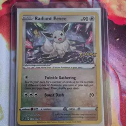 Pokemon TCG Pokemon GO 4x Radiant Eevee/Blastoise/Charizard/Venusaur Holo - Image 2