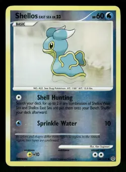 Pokemon Shellos East Sea Common Secret Wonders 106/132 HP Reverse Holo - Image 1