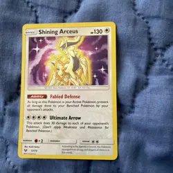 Shining Arceus 57/73 Rare Shining Shining Legends Pokemon Near Mint - Image 1