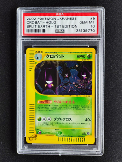 PSA 10 Crobat 009/088 Split Earth 1st ED 2002 Pokemon Japanese - Image 1
