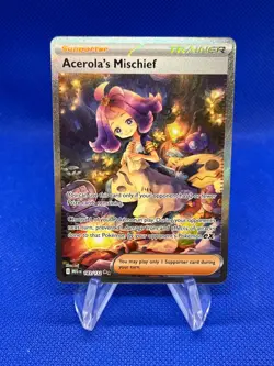 Pokemon ME01 Mega Evolution Acerola’s Mischief 183/132 Special Illustration Rare - Image 1