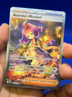 Pokemon ME01 Mega Evolution Acerola’s Mischief 183/132 Special Illustration Rare - Image 2