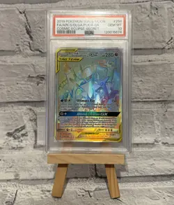 Arceus & Dialga & Palkia GX Secret Rare 258/236 PSA 10 Pokemon Cosmic Eclipse - Image 1
