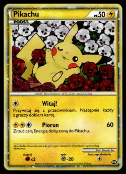 2010 PIKACHU WORLD PROMO - POLISH -HOLO - POKEMON - NM - Image 1