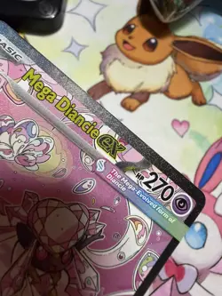 Pokemon TCG Mega Diancie EX Secret Rare Full Art 282/217 270 HP Psychic - Image 3
