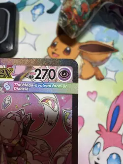 Pokemon TCG Mega Diancie EX Secret Rare Full Art 282/217 270 HP Psychic - Image 5