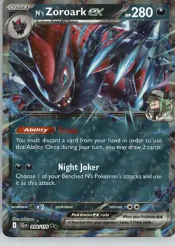 N's Zoroark ex 098/159 Double Rare Journey Together Pokemon Near Mint - Image 1