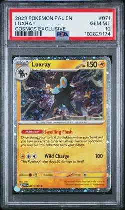 2023 LUXRAY COSMOS EXCLUSIVE PSA 10 POKEMON PALDEA EVOLVED SV #071 COSTCO - Image 1