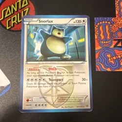 Pokemon TCG Snorlax 101/135 Plasma Storm Regular Rare English Team Plasma - Image 1