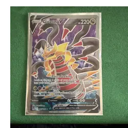 Pokemon Giratina V Full Art Holo Ultra Rare 185/196 Lost Origin Card 220 HP - Image 1