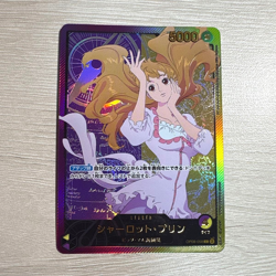 ONE PIECE Card Charlotte Pudding Gold Text OP08-058 L Anime 25th Collection NM - Image 1