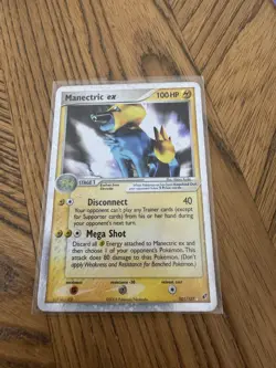 Manectric ex Deoxys 101/107 2005 MP Pokemon Card - Image 3