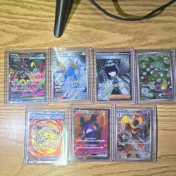 Japanese Pokemon TCG 7-Card Holo Full Art Lot Abyss Eye - Image 1