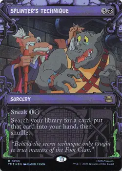 Splinter's Technique (Showcase) Teenage Mutant Ninja Turtles Foil - Image 1