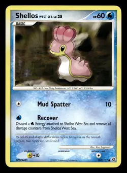 Shellos West Sea 107/132 Common Secret Wonders Pokemon LP - Image 1