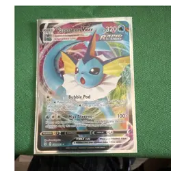 The Pokemon Company Vaporeon VMAX 030/203 Evolving Skies Rapid Strike Holo - Image 1
