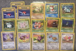 Pokemon TCG Jungle Lot of 16 Non Holo Cards Vintage WOTC - Image 1