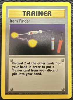 Item Finder - 74/102 - Base Set Unlimited 1999 WOTC - Rare - LP/MP - Pokemon TCG - Image 1