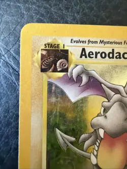 Pokemon TCG Aerodactyl #1/62 Fossil Holo Rare Vintage Heavily Played - Image 3