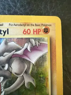 Pokemon TCG Aerodactyl #1/62 Fossil Holo Rare Vintage Heavily Played - Image 4