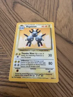 Pokemon 1999 WOTC Base Set Unlimited Holo Magneton 9/102 - Image 1