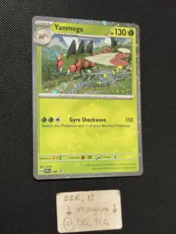 Pokemon Journey Together Promo - Yanmega - SVP 187 - 2 SWIRLS -Cosmos Holo -M/NM - Image 1