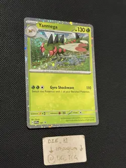 Pokemon Journey Together Promo - Yanmega - SVP 187 - 2 SWIRLS -Cosmos Holo -M/NM - Image 3