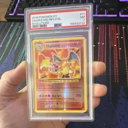 Charizard PSA 7 2016 Pokemon XY Evolutions Reverse Holo 11/108 - Image 3