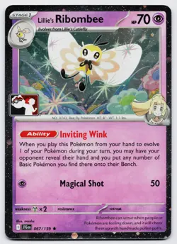 Pokemon TCG Lillie's Ribombee 067/159 Prize Pack Stamped Cosmo Holo NM - Image 1
