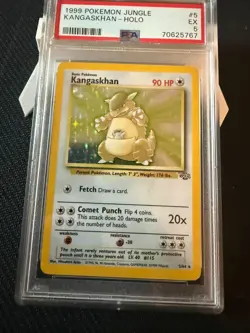 1999 POKEMON JUNGLE #5 KANGASKHAN-HOLO PSA 5 - Image 1