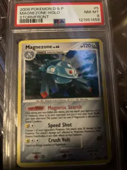 2008 Pokemon Diamond & Pearl Stormfront Magnezone Holo PSA 8 - Image 1