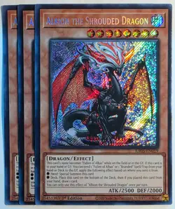Yugioh x3 Albion the Shrouded Dragon RA05-EN019 Secret Rare 1st Edition - Image 1