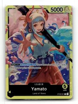 Yamato (001) ST09-001 Leader Starter Deck 9: Yamato One Piece NIJIMAARC Foil NM - Image 1