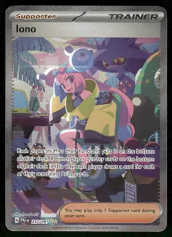 Pokemon Cards Iono 237/091 Paldean Fates Special Illustration Rare NM - Image 1