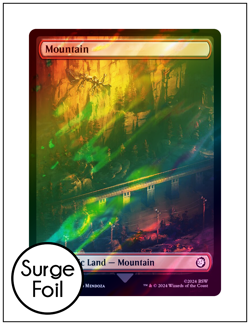Mountain - 0852, Surge Foil Full Art, Fallout, Magic MTG NM - Image 1