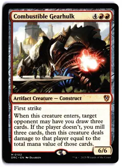 Combustible Gearhulk NM DRC MTG Commander: Aetherdrift - Image 1