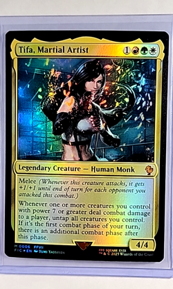 2025 MTG Magic The Gathering FFVII Final Fantasy Foil #6 Tifa Martial Artist LP - Image 1
