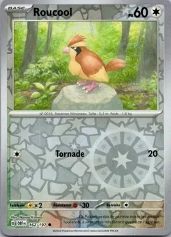 Carte Pokemon Roucool 162/197 Reverse - 2023 - Image 1
