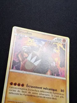 EXC NM Groudon 6/95 HGSS L'appel des Legendes Pokemon FR - Image 2