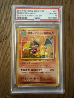 2016 Pokemon JAPANESE XY Evolutions Charizard Holo 11/108 PSA 10 NM-MT - Image 1