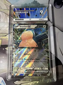 ACE 9 2025 Pokemon Prismatic Evolutions Card - SNORLAX EX - 076/131 Label Match - Image 1