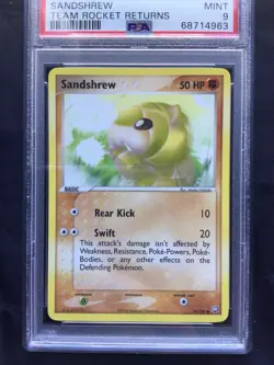 Pokemon Cards: EX Team Rocket Returns Common: Sandshrew 74/109: PSA 9 - Image 2