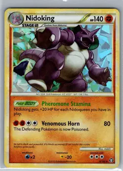 Nidoking 6/102 Holo Triumphant - Pokemon Card - NM - Image 1