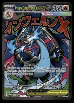 Pokemon Cards Mega Charizard X ex 023 Mega Evolution Promo NM *8 - Image 1
