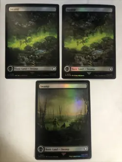 Mtg Swamp Fallout x3 (1) #850 Surge (1) #322 Foil (1) #321 Foil NM - Image 1