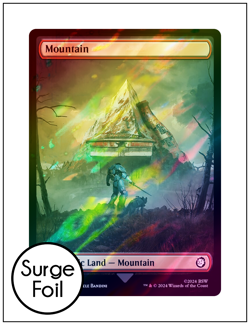 Mountain - 0851, Surge Foil Full Art, Fallout, Magic MTG NM - Image 1