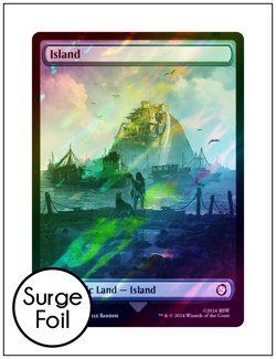 Island - 0847, Surge Foil Full Art, Fallout, Magic MTG NM - Image 1
